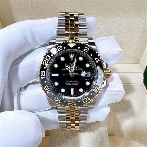 rolex 2 tone band gold face|2 tone Rolex black.